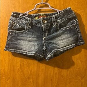 Maurices Dark Blue Denim Jean Shorts
